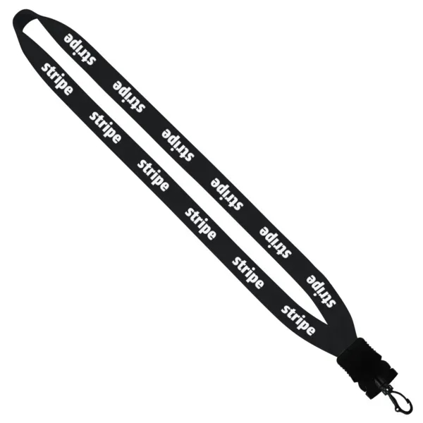 Custom 3/4" Cotton Lanyard w/ Plastic Snap-Buckle Release & Swivel