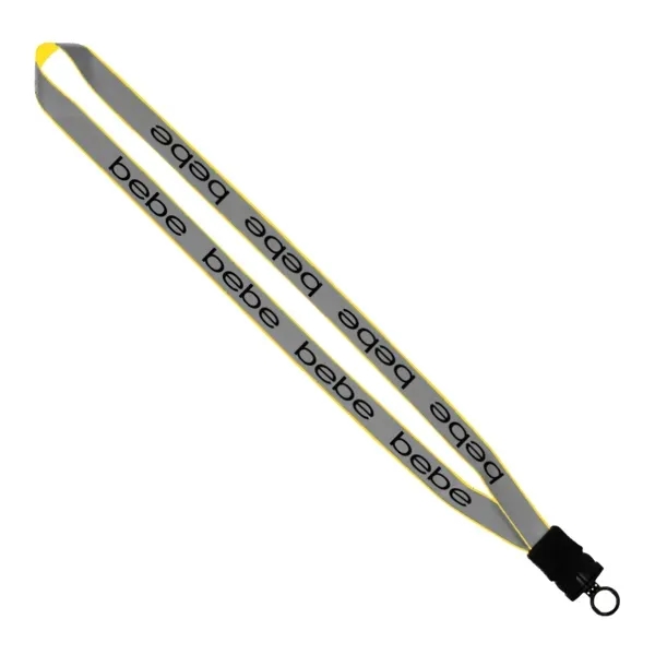 3/4" Reflective Lanyard w/ Snap-Buckle Release & O-Ring