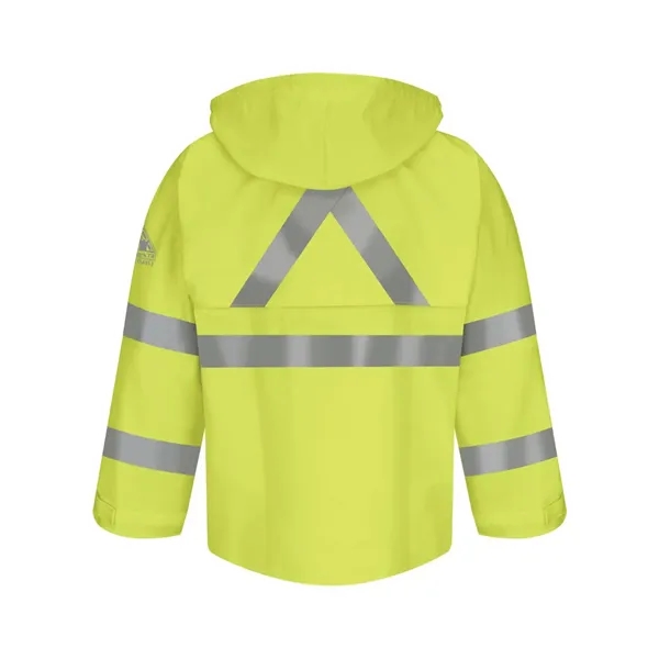 Bulwark Men's Hi-Visibility Flame-Resistant Rain Jacket - Bulwark Men's Hi-Visibility Flame-Resistant Rain Jacket - Image 2 of 2