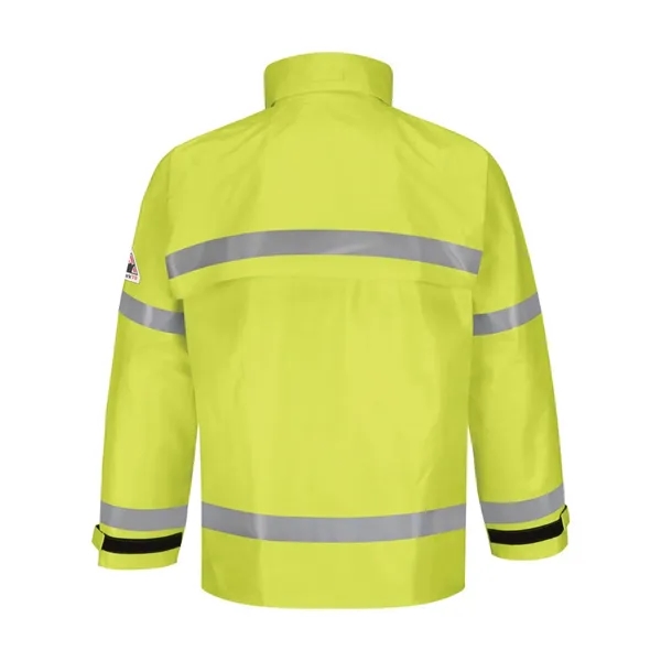 Bulwark Men's Hi-Visibility Flame-Resistant Rain Jacket - Bulwark Men's Hi-Visibility Flame-Resistant Rain Jacket - Image 2 of 2