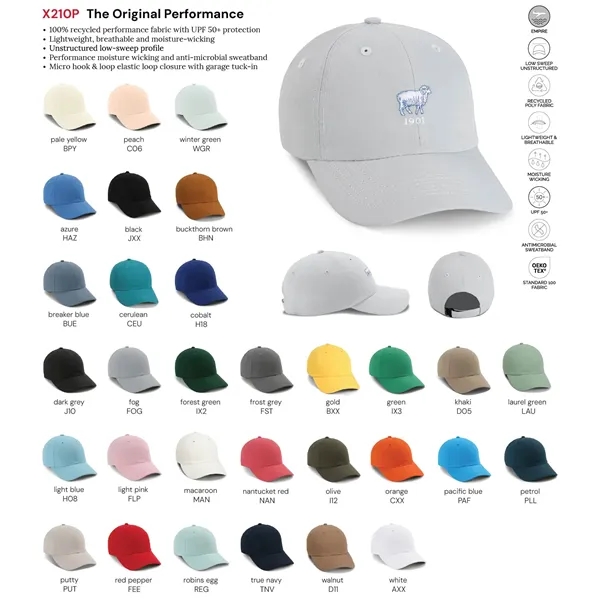 Imperial X210P 6-Panel Original Performance Hat - Imperial X210P 6-Panel Original Performance Hat - Image 2 of 56