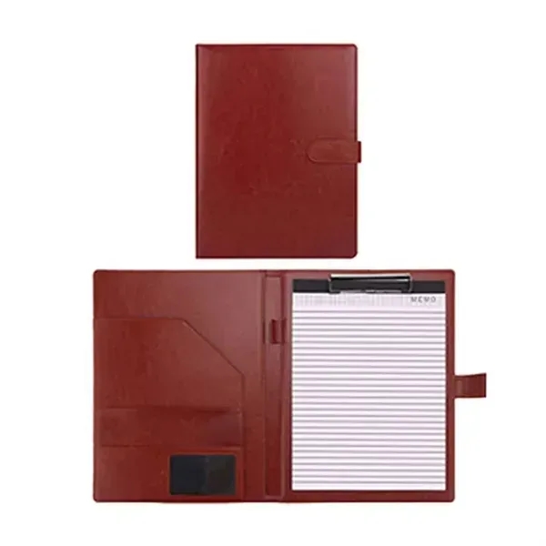 Leather A4 File Folder with Pen Holder - Organizer - Leather A4 File Folder with Pen Holder - Organizer - Image 3 of 3