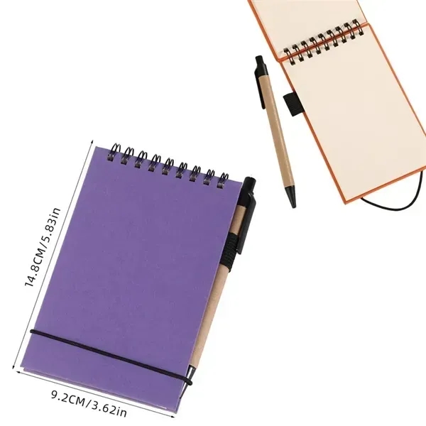 A6 Spiral Notepad & Pen Set - Writing for Notes/Journals - A6 Spiral Notepad & Pen Set - Writing for Notes/Journals - Image 1 of 11