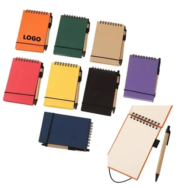 A6 Spiral Notepad & Pen Set - Writing for Notes/Journals - A6 Spiral Notepad & Pen Set - Writing for Notes/Journals - Image 0 of 11