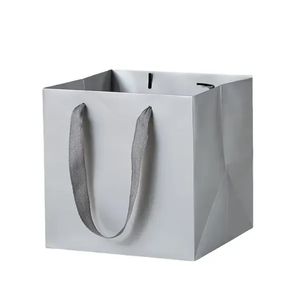 Square Kraft Paper Gift Tote Bag - Durable and Sturdy - Square Kraft Paper Gift Tote Bag - Durable and Sturdy - Image 7 of 9
