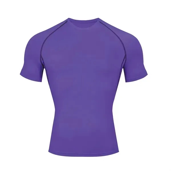 Compression Short Sleeve - Breathable Performance Top - Compression Short Sleeve - Breathable Performance Top - Image 4 of 9