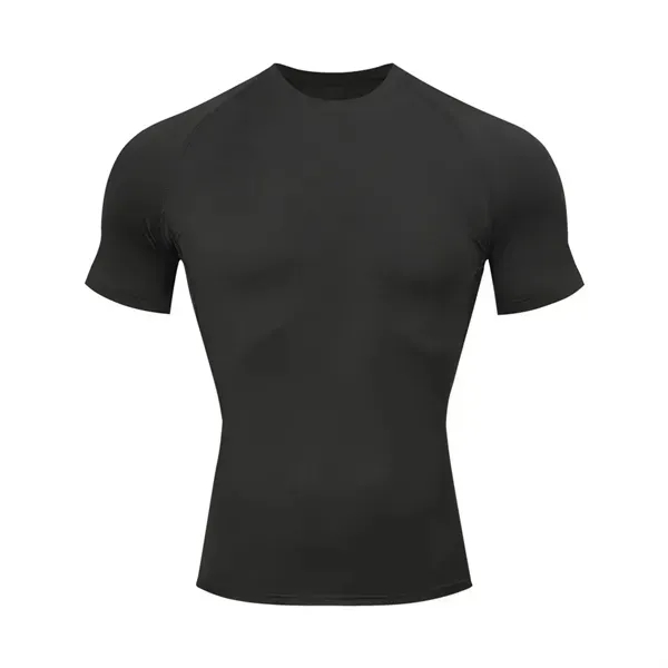 Compression Short Sleeve - Breathable Performance Top - Compression Short Sleeve - Breathable Performance Top - Image 1 of 9