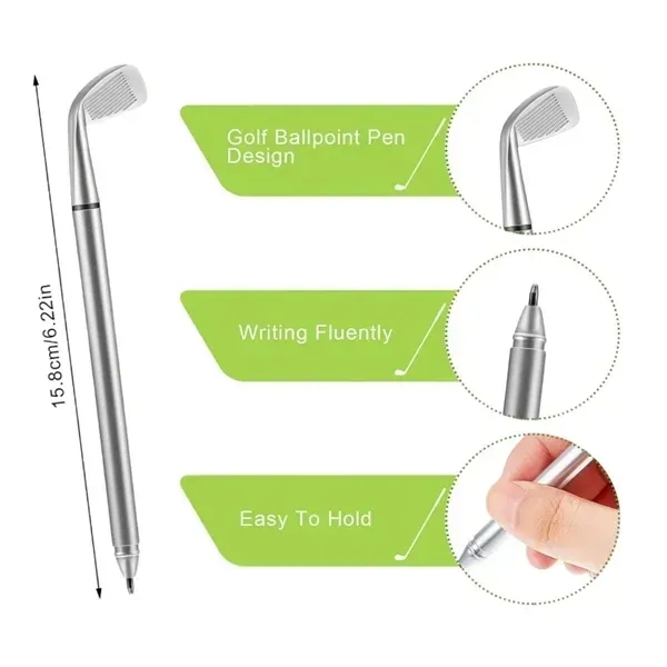 Golf Ballpoint Pen - Black Ink Writing Instrument - Golf Ballpoint Pen - Black Ink Writing Instrument - Image 1 of 6