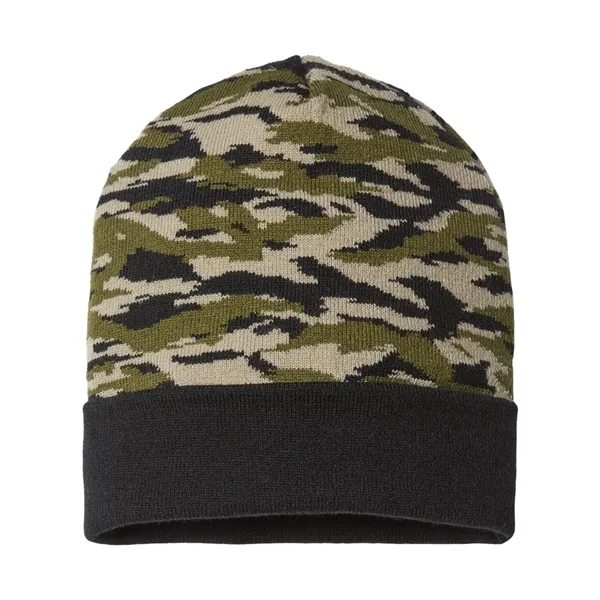 CAP AMERICA USA-Made Camo Cuffed Beanie - CAP AMERICA USA-Made Camo Cuffed Beanie - Image 1 of 2