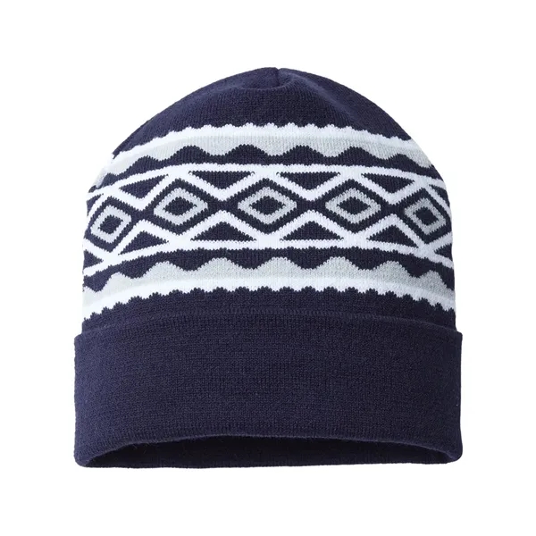 CAP AMERICA USA- Made Diamond Cuffed Beanie - CAP AMERICA USA- Made Diamond Cuffed Beanie - Image 8 of 14