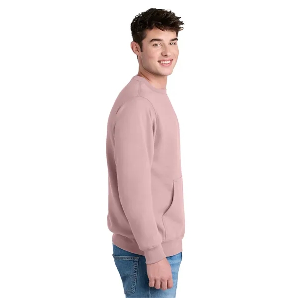 Port & Co Core Fleece Crewneck Pocket Sweatshirt - Port & Co Core Fleece Crewneck Pocket Sweatshirt - Image 51 of 53