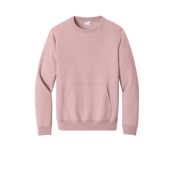 Port & Co Core Fleece Crewneck Pocket Sweatshirt - Port & Co Core Fleece Crewneck Pocket Sweatshirt - Image 52 of 53