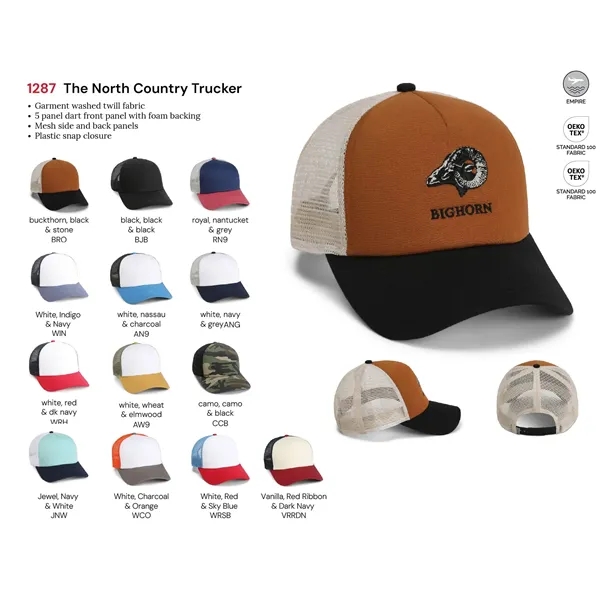 Imperial 1287 5-Panel North Country Trucker Hat - Imperial 1287 5-Panel North Country Trucker Hat - Image 2 of 29
