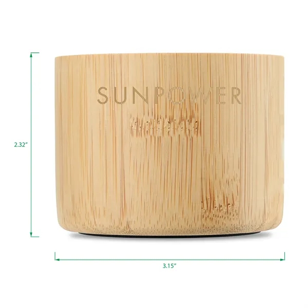 Reed Circle Bamboo Wireless Speaker - Reed Circle Bamboo Wireless Speaker - Image 5 of 6