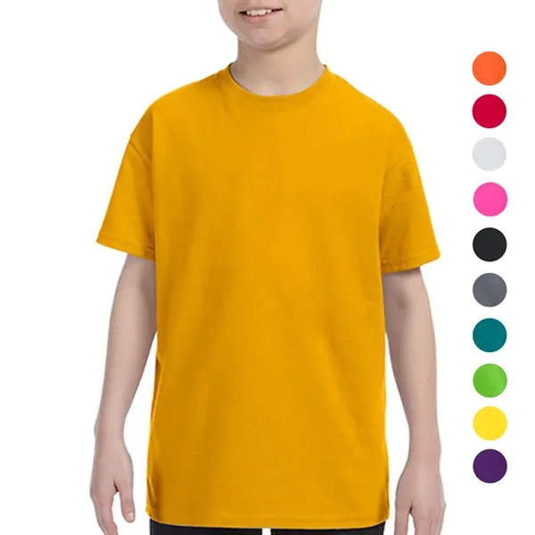 Gildan 5.3 Oz 100% Preshrunk Heavy Cotton Youth T-Shirt - Gildan 5.3 Oz 100% Preshrunk Heavy Cotton Youth T-Shirt - Image 0 of 43