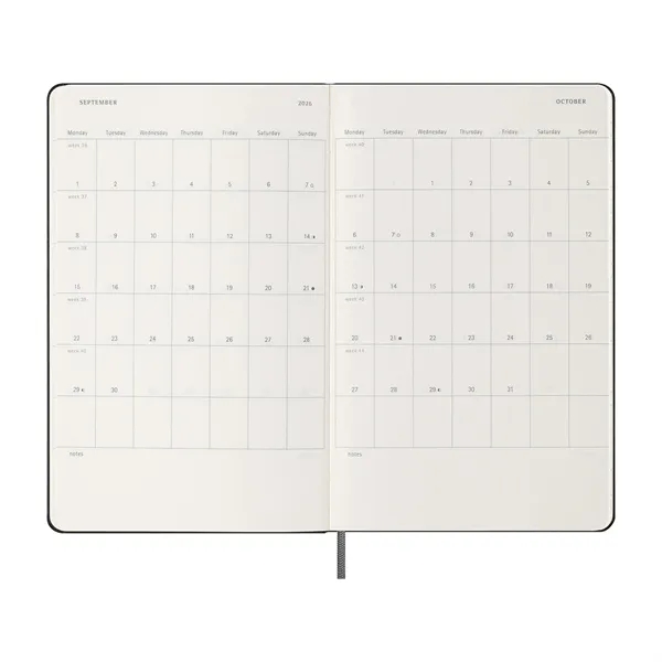 Moleskine® Hard Cover Large 12-Month Weekly 2026 Planner - Moleskine® Hard Cover Large 12-Month Weekly 2026 Planner - Image 2 of 4