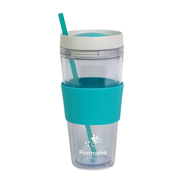 Cool Gear® Callisto Chiller Clear Straw Bottle - 24 Oz. - Cool Gear® Callisto Chiller Clear Straw Bottle - 24 Oz. - Image 0 of 3