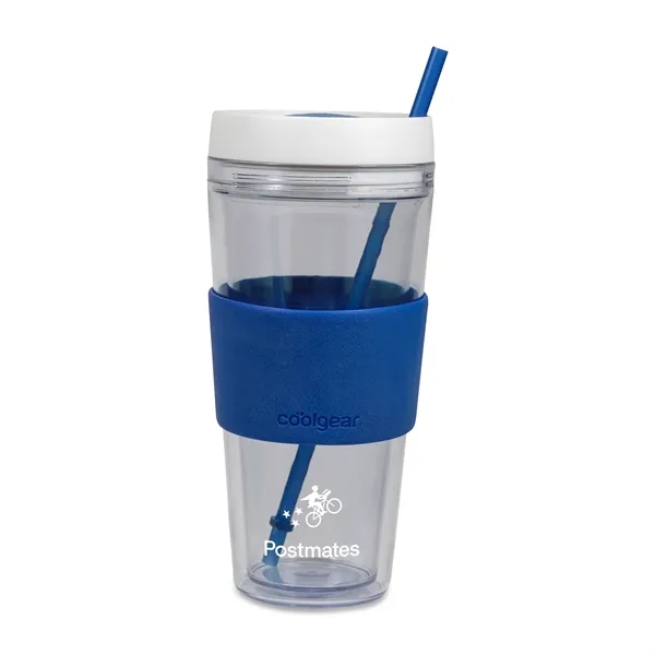 Cool Gear® Callisto Chiller Clear Straw Bottle - 24 Oz. - Cool Gear® Callisto Chiller Clear Straw Bottle - 24 Oz. - Image 3 of 3