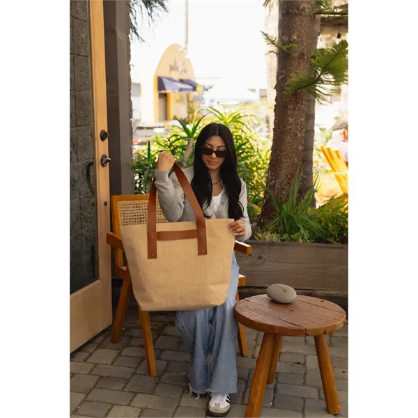 Out of The Woods® Jute T-Strap Tote - Out of The Woods® Jute T-Strap Tote - Image 4 of 6
