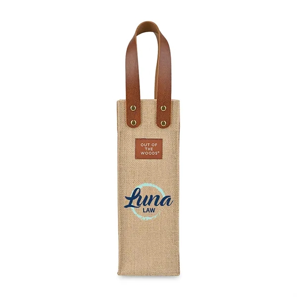 Out of The Woods® Jute Wine Tote - Out of The Woods® Jute Wine Tote - Image 0 of 4