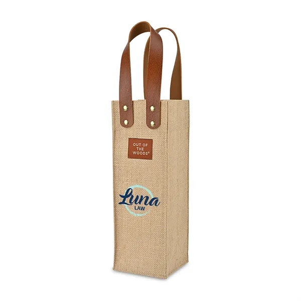 Out of The Woods® Jute Wine Tote - Out of The Woods® Jute Wine Tote - Image 1 of 4