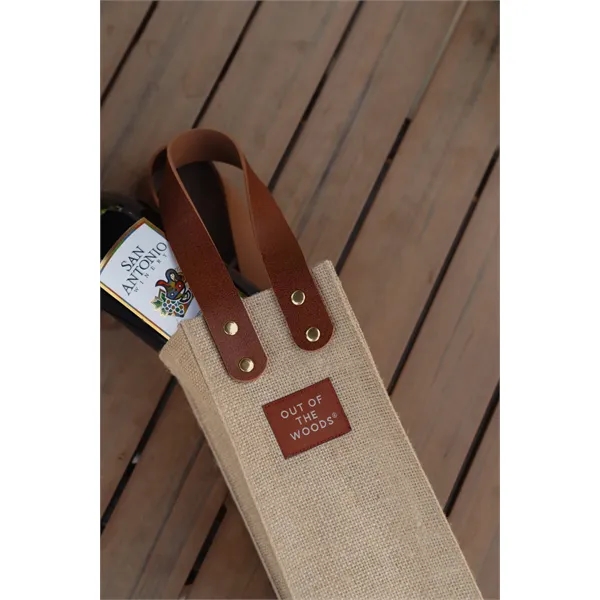 Out of The Woods® Jute Wine Tote - Out of The Woods® Jute Wine Tote - Image 4 of 4