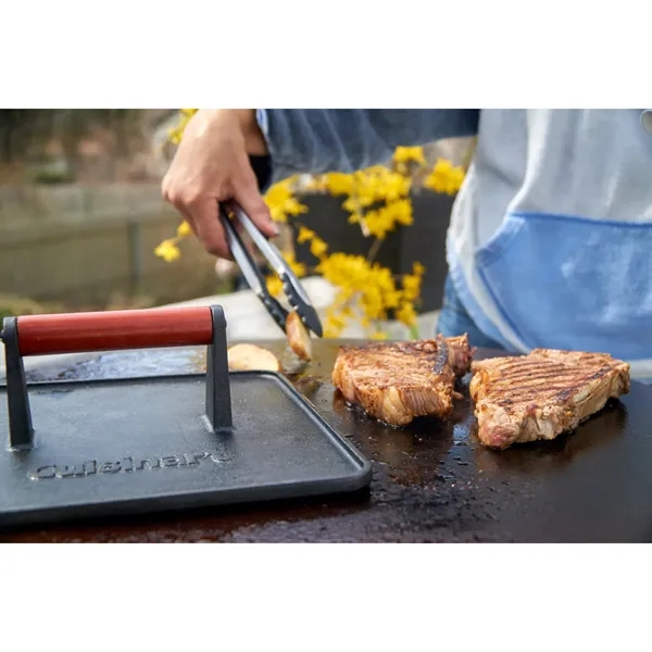 Cuisinart Outdoors™ XL Cast Iron Griddle Press - Cuisinart Outdoors™ XL Cast Iron Griddle Press - Image 6 of 7