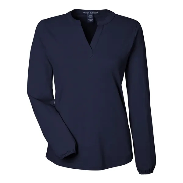 Devon & Jones Women's Raleigh Half-Placket Knit Top - Devon & Jones Women's Raleigh Half-Placket Knit Top - Image 7 of 10