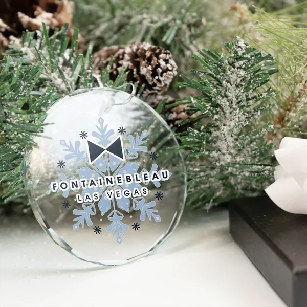 Faceted Glass Holiday Ornament - Faceted Glass Holiday Ornament - Image 5 of 12