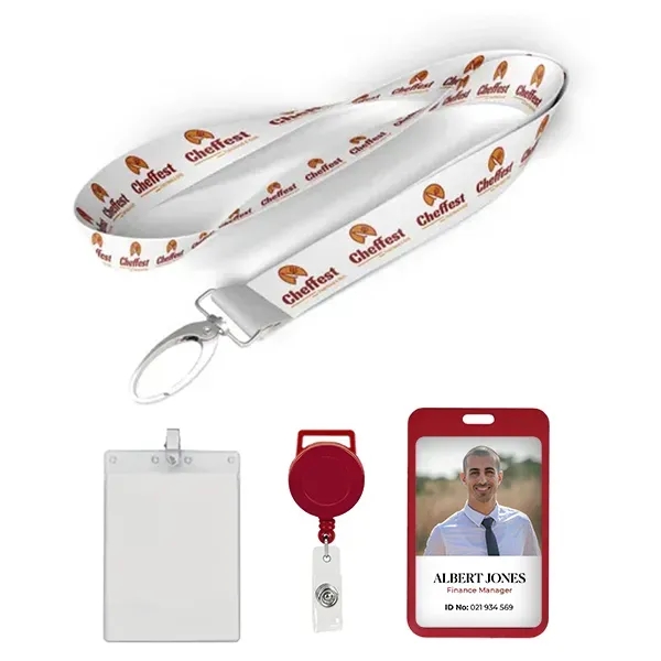 5/8 inch Dye Sublimation Lanyard-A - 5/8 inch Dye Sublimation Lanyard-A - Image 0 of 2