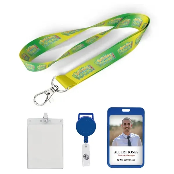1 inch Full Color Lanyard-B - 1 inch Full Color Lanyard-B - Image 0 of 2