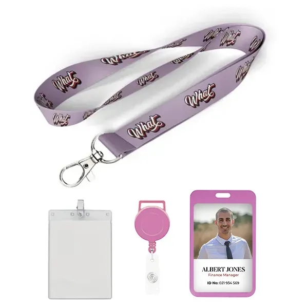 1 inch Full Color Lanyard-A - 1 inch Full Color Lanyard-A - Image 0 of 2