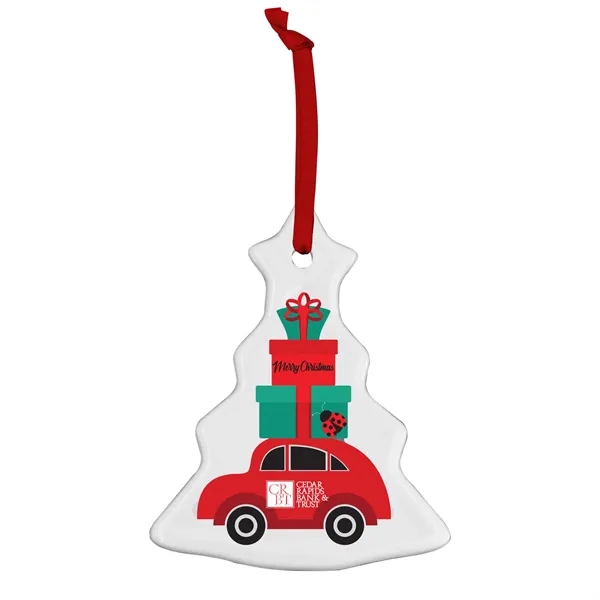 Christmas Tree Ceramic Holiday Ornament - Christmas Tree Ceramic Holiday Ornament - Image 2 of 4