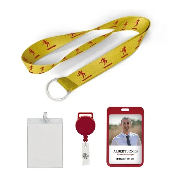 Custom Silk Screen Print Polyester Lanyard - Custom Silk Screen Print Polyester Lanyard - Image 0 of 2