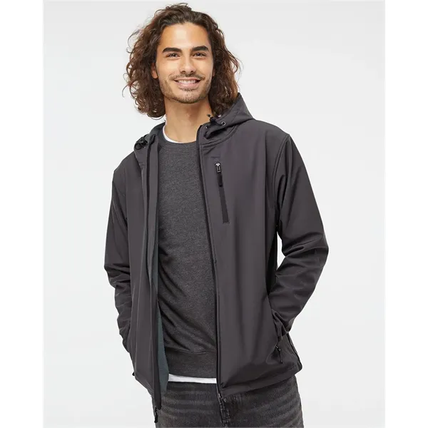 Independent Trading Co. Men's Poly-Tech Soft Shell Jacket - Independent Trading Co. Men's Poly-Tech Soft Shell Jacket - Image 0 of 4