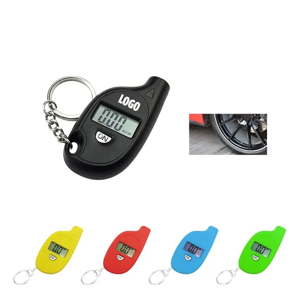Digital Tire Pressure Gauge w/Keychain - Digital Tire Pressure Gauge w/Keychain - Image 0 of 1
