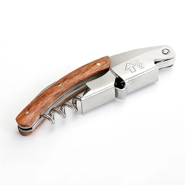 Wine Bottle Opener with Rosewood - Wine Bottle Opener with Rosewood - Image 2 of 6