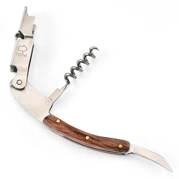 Wine Bottle Opener with Rosewood - Wine Bottle Opener with Rosewood - Image 4 of 6