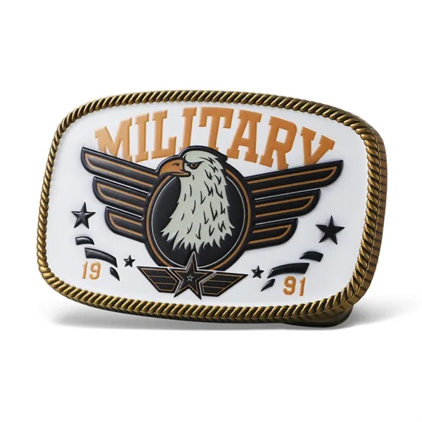 Custom Rectangular UV Printed Belt Buckle  3"-4" - Custom Rectangular UV Printed Belt Buckle  3"-4" - Image 2 of 9