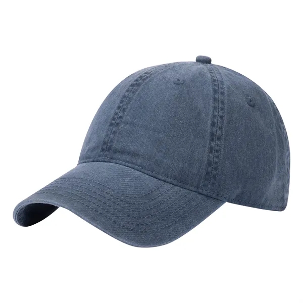 Adjustable Classic Distressed Denim Dad Hat - Adjustable Classic Distressed Denim Dad Hat - Image 5 of 16