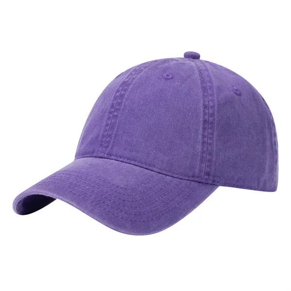 Adjustable Classic Distressed Denim Dad Hat - Adjustable Classic Distressed Denim Dad Hat - Image 7 of 16
