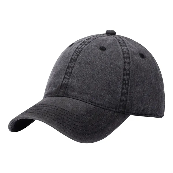 Adjustable Classic Distressed Denim Dad Hat - Adjustable Classic Distressed Denim Dad Hat - Image 13 of 16