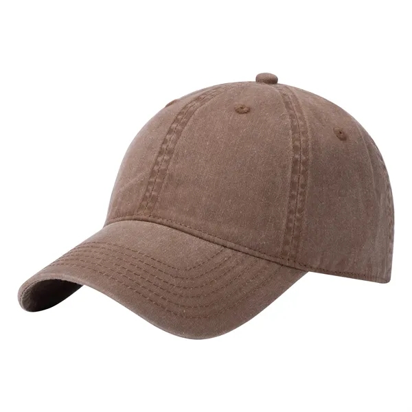 Adjustable Classic Distressed Denim Dad Hat - Adjustable Classic Distressed Denim Dad Hat - Image 15 of 16