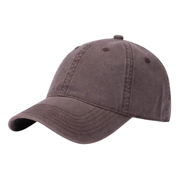 Adjustable Classic Distressed Denim Dad Hat - Adjustable Classic Distressed Denim Dad Hat - Image 16 of 16