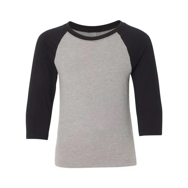 Custom Next Level Youth CVC Three-Quarter Sleeve Raglan T-Shirt