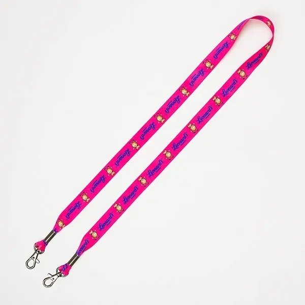 3/4" Dual Attachment Soft & Smooth Sublimation Lanyard