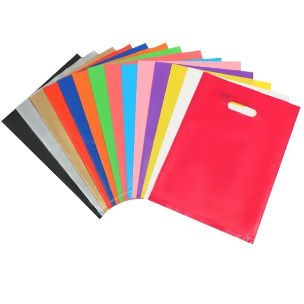 Eco Die Cut Handle Plastic Bag - Eco Die Cut Handle Plastic Bag - Image 1 of 7