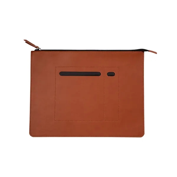 Italian Thermo PU Zip File Folder - Italian Thermo PU Zip File Folder - Image 2 of 2