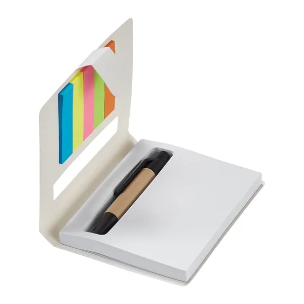 Eco Stowaway Sticky Jotter With Pen - Eco Stowaway Sticky Jotter With Pen - Image 5 of 6