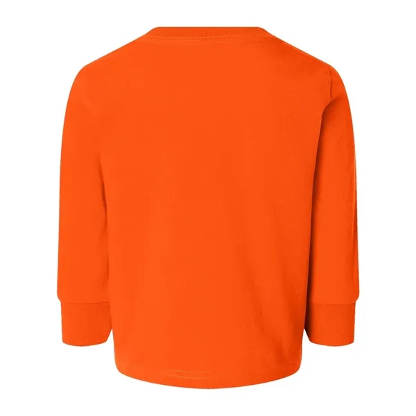 Rabbit Skins Toddler Cotton Jersey Long Sleeve Tee - Rabbit Skins Toddler Cotton Jersey Long Sleeve Tee - Image 10 of 20